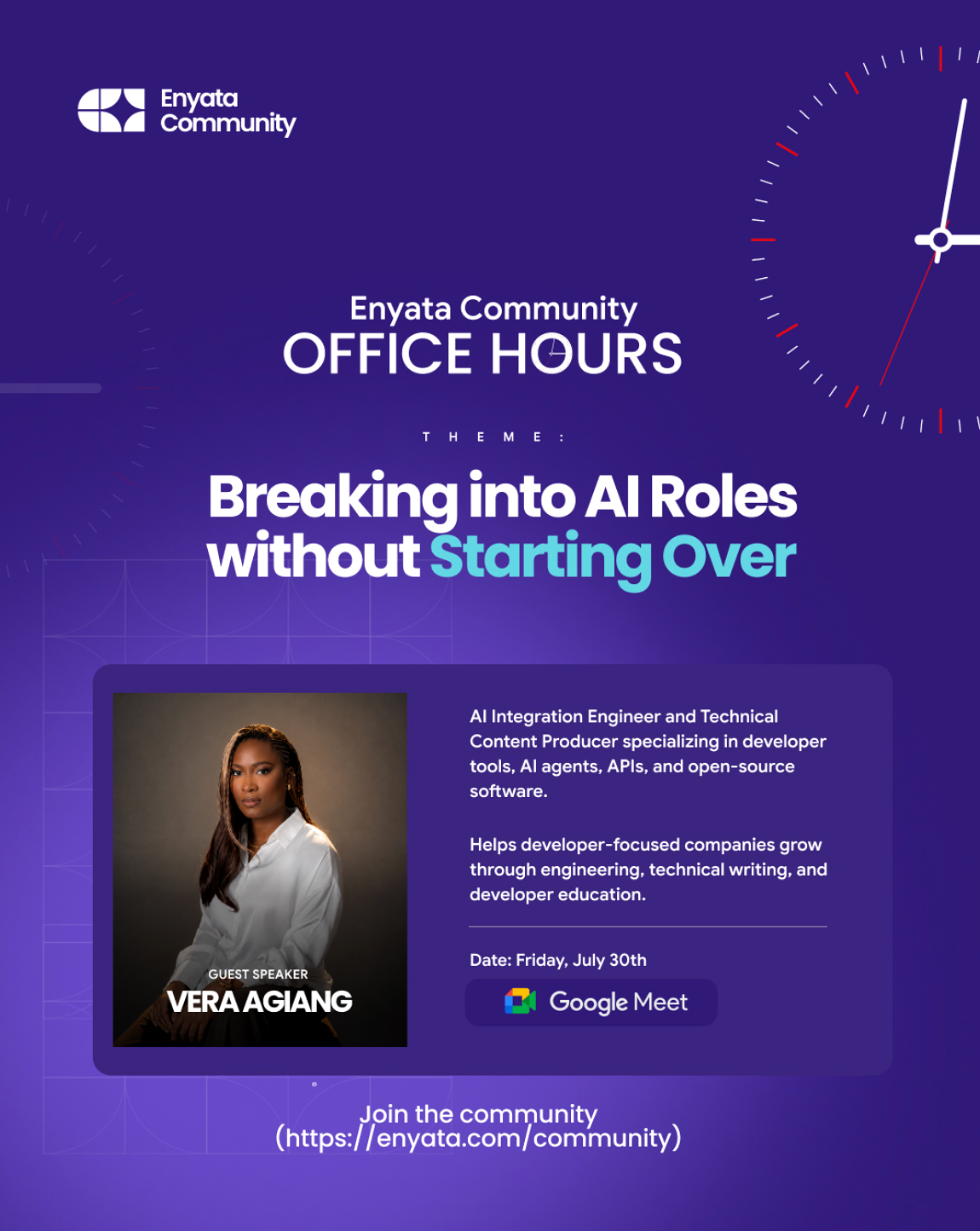 Breaking into AI Roles event visual